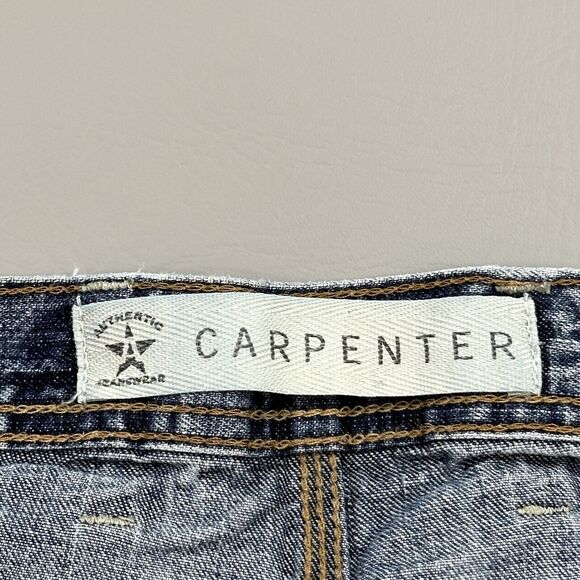 Vintage Arizona Jeans Shorts Mens 34 Denim Carpenter Baggy Relaxed Skate Y2K - Picture 5 of 11